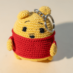 Crochet Bear Keychain
