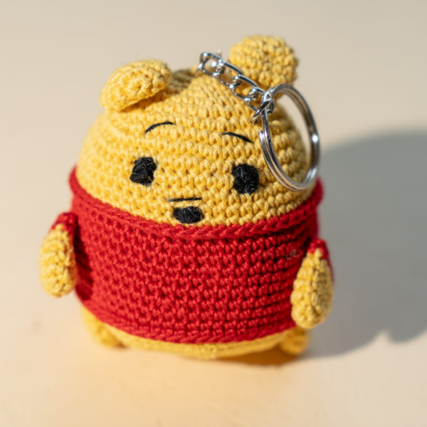 Crochet Bear Keychain