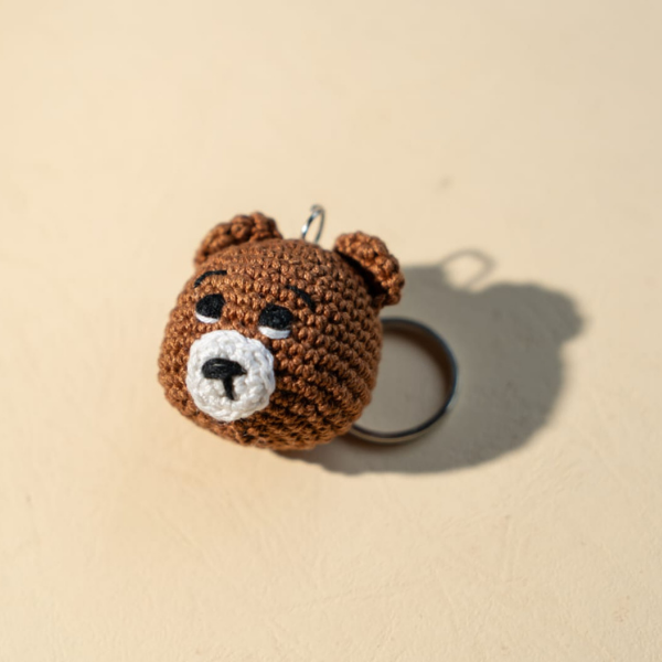 Crochet Bear Keychain