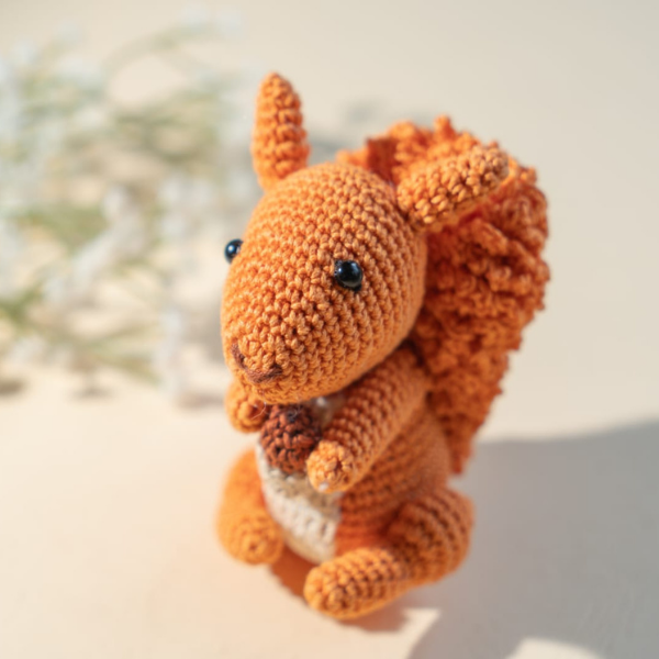 Squirrel Crochet Toy