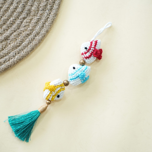 Crochet Fish Keychain