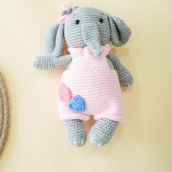 Crochet Elephant Figurine - Image 3