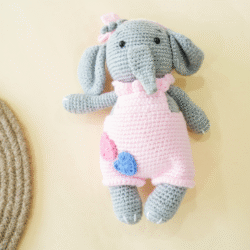 Crochet Elephant Figurine - Image 2