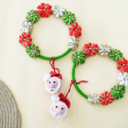 Crochet Christmas Tree & Santa Decoration - Image 3