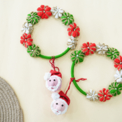 Crochet Christmas Tree & Santa Decoration - Image 4