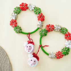 Crochet Christmas Tree & Santa Decoration - Image 5
