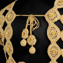 Golden Radiance Crochet Blouse - Image 4