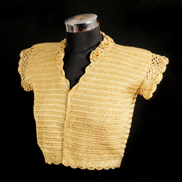 Golden Empress Crochet Blouse