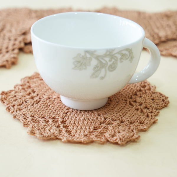 Crochet Tea Coffee Coaster Set of 6