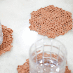 Crochet Tea Coffee Coaster Set of 6 - Image 10