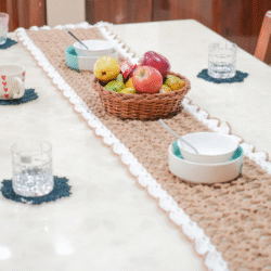 Crochet Tea Coffee Coaster Set of 6 - Image 15