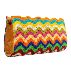 Vibrant Multicolor Crochet Clutch - Image 2