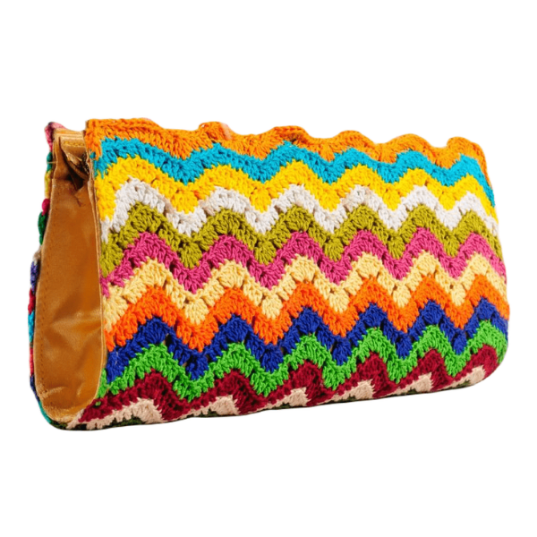 Vibrant Multicolor Crochet Tote Bag