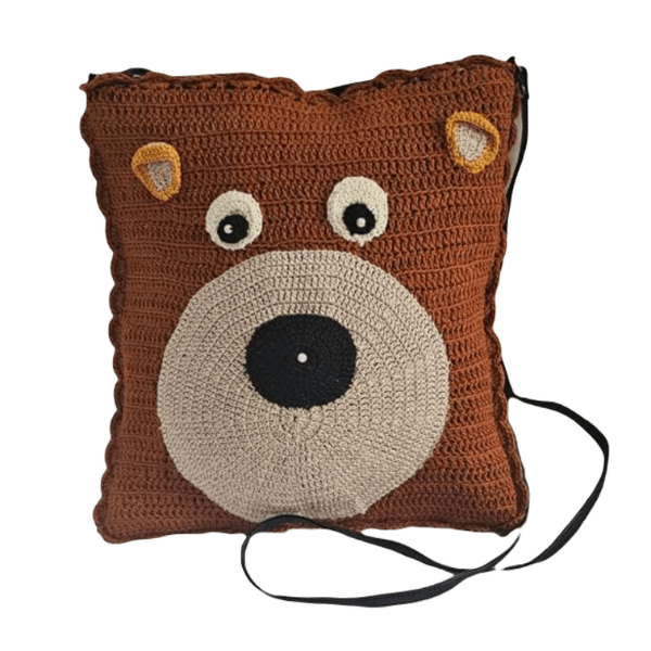 Bear Face Crochet Handbag