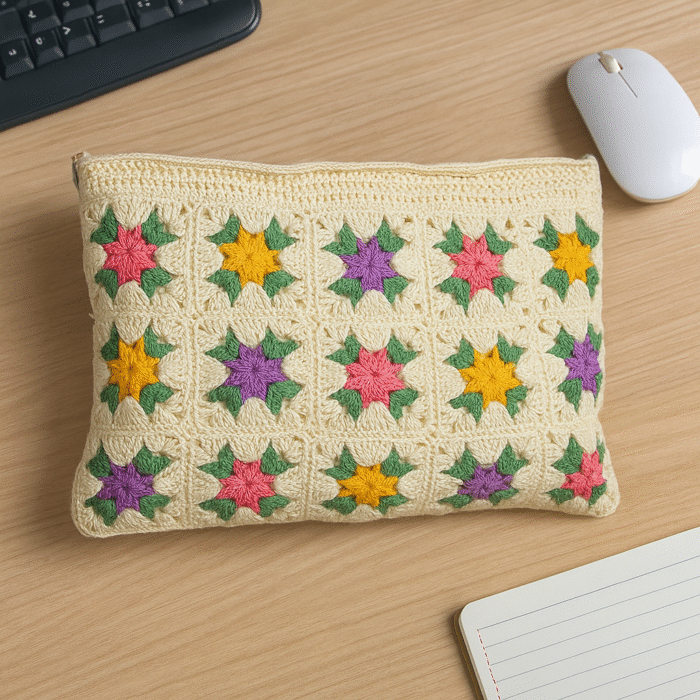 Crochet Star Pattern Handcase