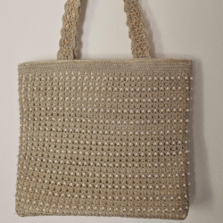 Woven Charm Crochet Shoulder Bag - Image 2