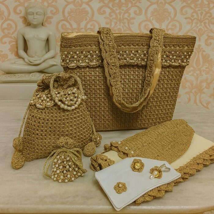 Pearl Divine Jain Samayik Crochet Set