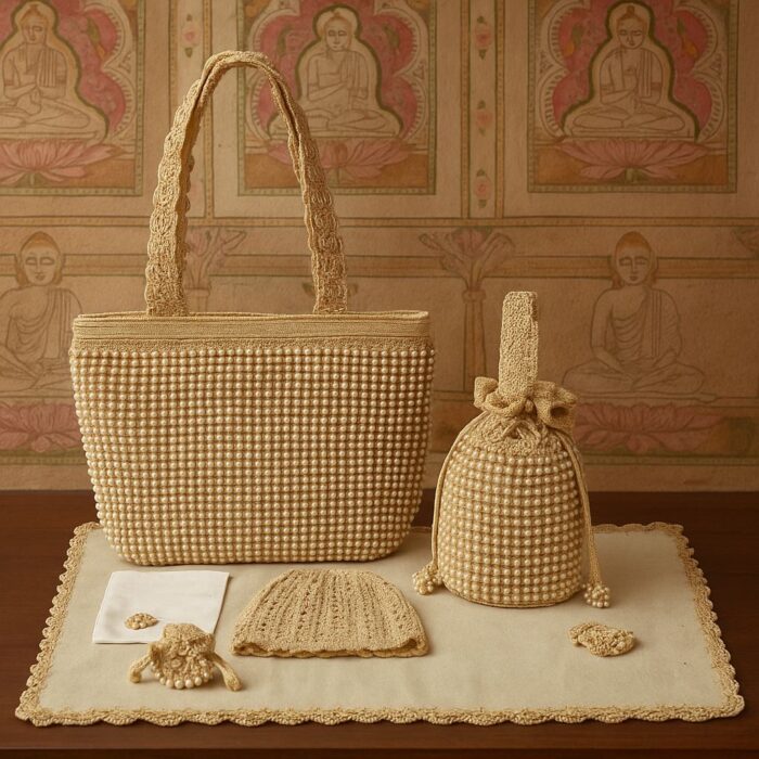 Pearl Bliss Jain Samayik Crochet Set