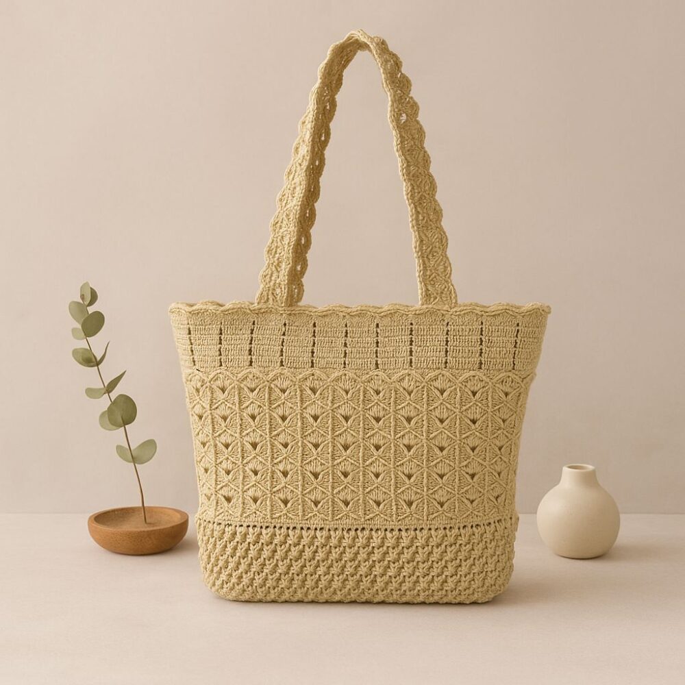 Sand Dune Crochet Handbag