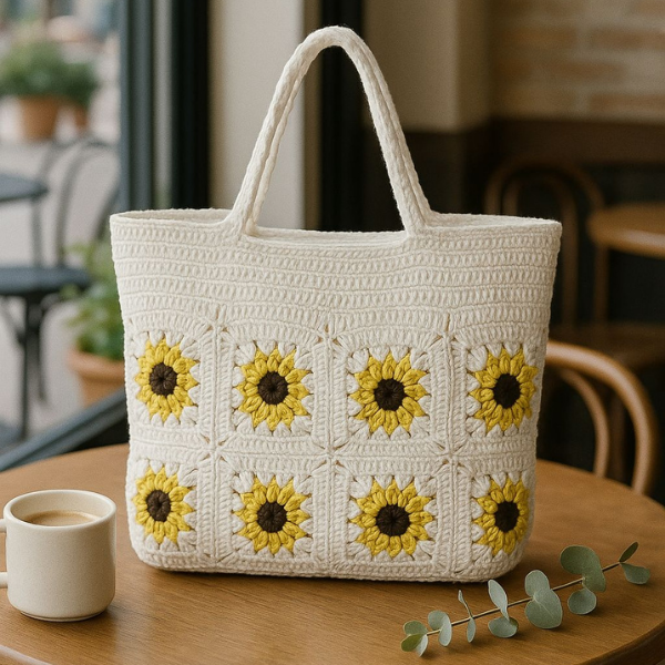 Sunbeam Garden Crochet Handbag