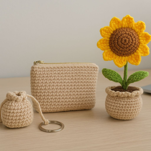 Sunflower Delight Crochet Corporate Gift Hamper